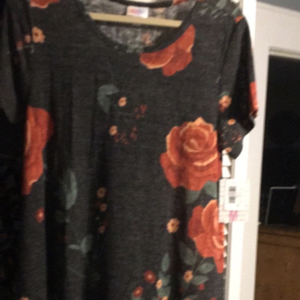 Nwt Lularoe carly sweater med Roses